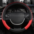 thumbnail image 1 of EGNMCR Steering Wheel Cover Car Steering Wheel Cover Leather Summer Four Season Handle Cover Breathable Available In Thousands Of Models Embossed For Foreign Trade Steering wheel leather cover, 1 of 6