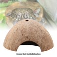 thumbnail image 3 of Reptile Coconut Cave,Reptile Hiding Cave Natural Turtle Hide House Turtle Coconut Cave Best in Class, 3 of 8