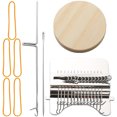 thumbnail image 1 of Duety Weaving Loom Kit Mini Darning Loom 14 Hooks Small Weaving Loom Machine for Clothes Socks Speed Weave Type Weave Tool DIY Weaving Arts and Crafts Kit for Adults Beginners, 1 of 7