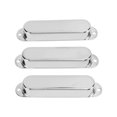 thumbnail image 3 of Guitar Pickup Cover, Electric Guitar Single Coil Pickup Cover Noise Reduction Standard Design Easy Installation 3pcs  For DIY Silver, 3 of 8