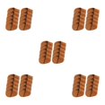 thumbnail image 2 of Thinsony Golf Head Covers PU Portable Protector Travel Athlete Golf for Training Brown Large 10 Pcs 5Set, 2 of 6