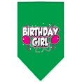 thumbnail image 1 of Birthday Girl Screen Print Bandana Emerald Green Small, 1 of 2