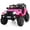 Pink, variant on Costway 12V Kids Ride On Truck Car w/ Remote Control MP3 Music LED Lights White