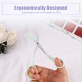 thumbnail image 2 of Unique Bargains Eyebrow Trimmer Scissors with Comb Stainless Steel Eyebrow Comb Scissors for Shaping Eyebrows Green, 2 of 7