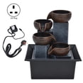 thumbnail image 3 of Fountain Ornament, Low Noise Unique Shape Easy To Install Desktop Fountain Plastic  For Office For Living Room For Study Room EU Plug,AU Plug,UK Plug,US Plug, 3 of 8