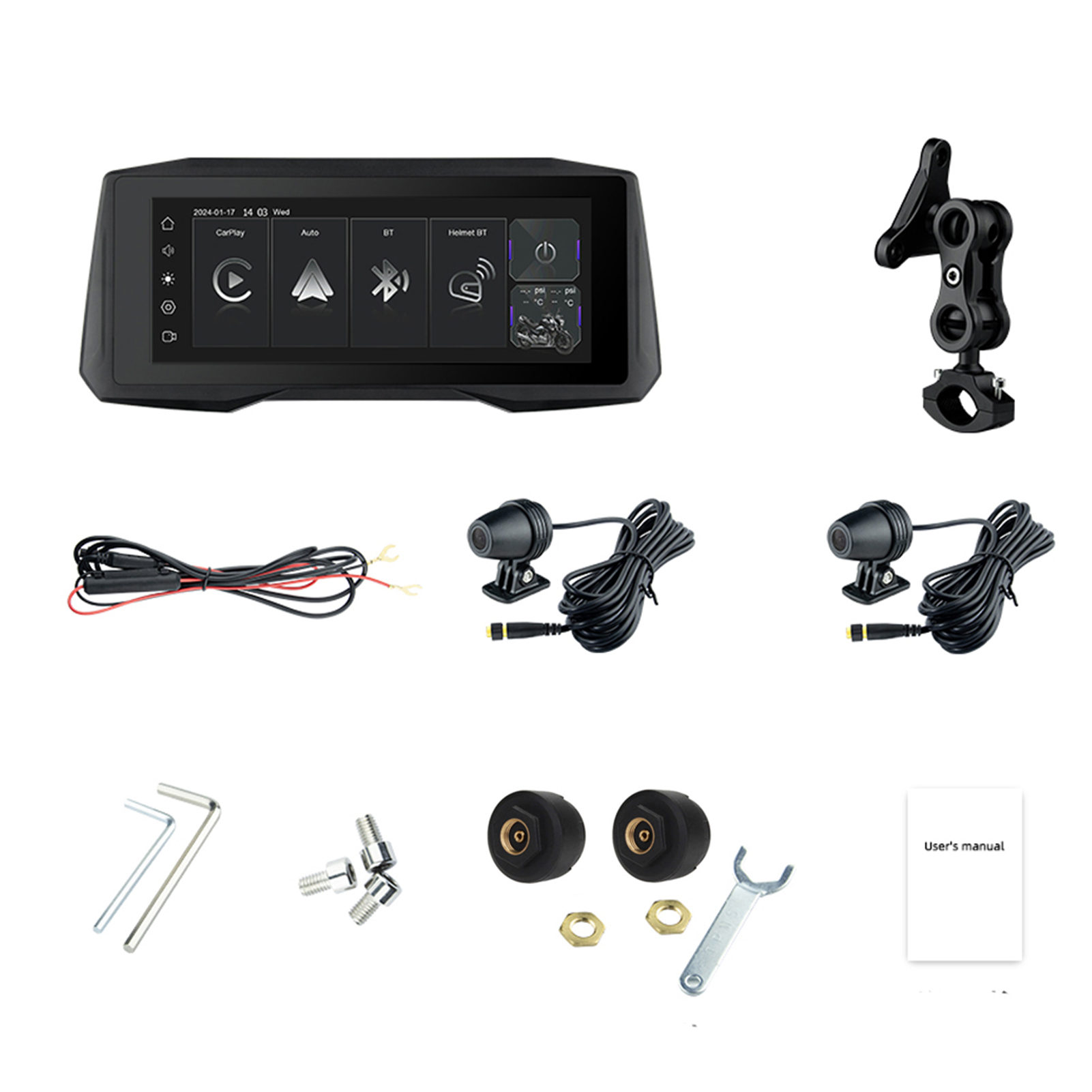 Wweixi Motorcycle DVR Dash Cam For Motorcycles Motorcycle Capture every moment of Dual Camera Dash Cam Durable