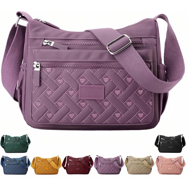 Apparent Crossbody Bag, Apparenth Nylon Shoulder Messenger Bag, Multi Pocket, Waterproof Large Capacity