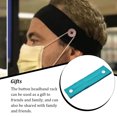 thumbnail image 1 of Button Headband Holder Solid Good Elasticity Relieve Ear Pain Good Fixation Sport Scarf Classic Headcloth Sweat Absorption Men Type 6, 1 of 7