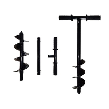 Handheld Manual Digger Post Hole Drill Bit Spiral Garden Ground Auger