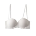 thumbnail image 1 of Womens Bralettes Full-Coverage Bra Feature V-Neck Strapless Bra Style W-274 White 70A, 1 of 3