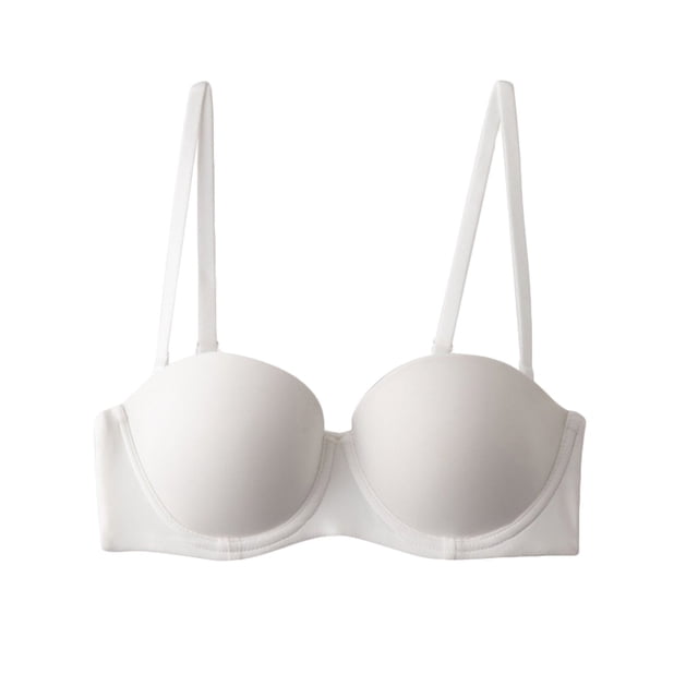 Womens Bralettes Full-Coverage Bra Feature V-Neck Strapless Bra Style W-274 White 70A