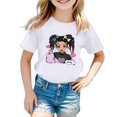 thumbnail image 1 of MEZZALL T-Shirts Graphiques Mignons pour Filles, Col Rond, Manches Courtes, T-Shirt d'Été Décontracté, Joli Bébé, Tout-Petit, Usage Quotidien, 1 of 5