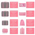 thumbnail image 4 of SNNROO 9PCS Packing Cubes for Travel Cubes Set with Toothbrush cup Foldable Suitcase Organizer Lightweight Luggage Storage Bag  Gray, 4 of 9