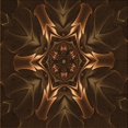 thumbnail image 1 of Ahgly Company Machine Washable Indoor Square Transitional Saddle Brown Area Rugs, 4' Square, 1 of 7