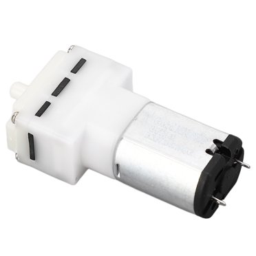 Mini Pompe à Vide, DC 6V 3.1mm Buse d'Entrée Micro Pompe à Air Plastique Aluminium Faible Bruit pour Équipement