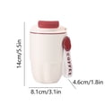 thumbnail image 3 of Birdeem Tasse de Voyage pour Café, Tasse à Café Isolée avec Couvercle et Poignée de Transport, Tasse de Voyage Anti-Déversement, Tasse Réutilisable en Acier Inoxydable Garde le Froid et le Chaud, Convient à la Voiture, au Quotidien, au Voyage (Beige, 3.1x5.5 Po), 3 of 6