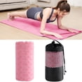 thumbnail image 1 of Vaidha Yoga Towel Sweat Absorbent Non-slip Yoga Towel Quick-drying Yoga Mat Hot Mat Cloth Breathable Yoga Mat With Mesh Carrying Bag Hot Yoga Towel For Bikram Pilates, 1 of 7