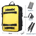 thumbnail image 3 of Motorcycle Bag Tail Bag Waterproof Large Capacity Backpack Pannier Bag Versatile Bag with straps (Yellow, 30L), 3 of 8