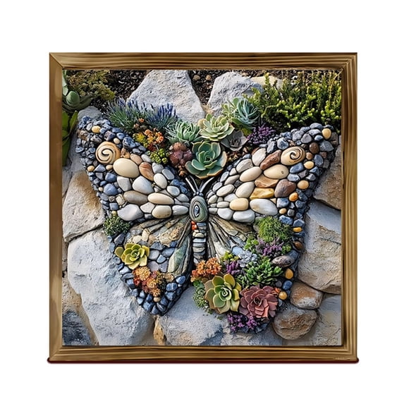 TIELUTT Farmhouse Wall Art – Wooden Paintings for Living Wall Decals Kids Wall Stickers for Bedroom Butterflies Wall Stickers Anime Peel and Stick Wallpaper Flower Wall Decals for Girls Bedroom 3d