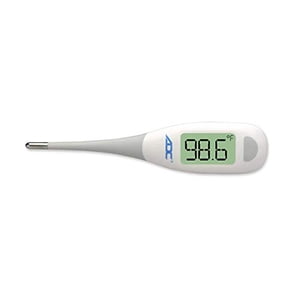 ADC Fast Read Digital Thermometer, Flexible Tip and Large Quick Read LCD Display with Color-coded Backlighting