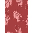 thumbnail image 1 of Ahgly Company Tapis Rectangulaire Lavable en Machine Rouge Transitionnel, 8 Pieds x 10 Pieds, 1 of 7