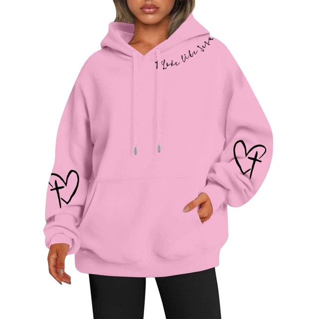 Chandail à Capuchon Imprimé Réversible pour Femmes avec Poches, Manches Longues, Chandail Décontracté, Chandail à Capuchon 100 pour Cent Polyester, Chandail à Capuchon pour Femmes, Vêtements d'Automne, Ados, Petit, Chandail pour Femmes, Chandails à Capuchon pour Femmes avec Fermeture Éclair