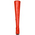 thumbnail image 3 of Unique Bargains Women's Patent Leather Platform Chunky Over Knee High Boots, 3 of 7