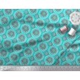 thumbnail image 3 of Soimoi Poly Georgette Fabric Floral Block Printed Craft Fabric by The Yard 42 Inch Wide, 3 of 3