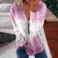 thumbnail image 1 of Chandails à Capuchon Mode pour Femmes 2023 Hauts Automne Manches Longues Chandail Ample Chemise Chic Décontractée Chandails à Col Rond pour Dames Rabais de 50 % Liquidation Costumes d'Halloween/Noël, 1 of 5