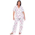 thumbnail image 1 of White Mark Ensemble de Pyjama Tropical à Manches Courtes à Boutons pour Femmes, 1 of 6