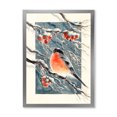 thumbnail image 3 of Designart Christmas Bullfinch Birds Traditional Framed Wall Art, 3 of 4