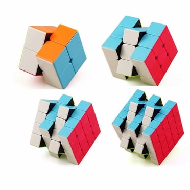 4pcs Magic Cube Speed Cube 2x2 3x3 4x4 5x5 Puzzle Toys Gift for Kids