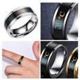 thumbnail image 3 of Couple Rings Delicate Ring Smart Smart Sensor Sensor Body Temperature Small Lightness Finger Jewelry Wedding Women Engagement Silver 13#, 3 of 7