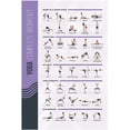 thumbnail image 1 of FitMate Yoga Workout Exercise Poster - Workout Routine with Free Weights, Home Gym Decor, Room Guide (16.5 x 25 Inch), 1 of 5