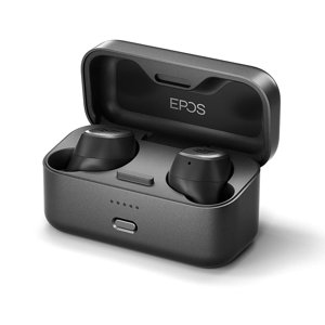 Rénovés Sennheiser GTW 270 EPOS Hybride True sans fil Bluetooth Jeux Ecoutes Noir Acoustique fermé