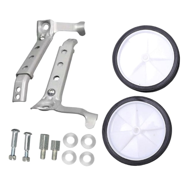 Siruishop Children Mountain Bike Training Wheel Compatible Training Wheels for Cycling White Rod