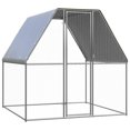 thumbnail image 1 of vidaXL Outdoor Chicken Cage 2x2x2 m Galvanised Steel, 1 of 3