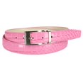 thumbnail image 1 of CTM® Leather Croc Print Belt, 1 of 2