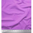 thumbnail image 1 of Soimoi Purple Cotton Voile Fabric Geometric Check Print Fabric by Yard 56 Inch Wide, 1 of 3