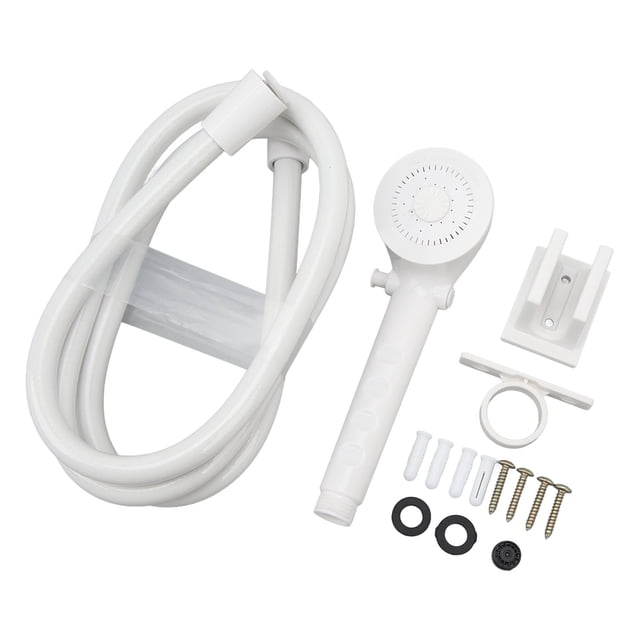 Pommeau de Douche pour VR avec Tuyau, Ensemble Portatif Réglable à 3 Positions, Conception Économique en Eau pour Fourgonnette, Roulotte, Autocaravane, Bateau, Matériau ABS 1,5 m