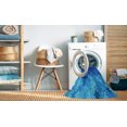 thumbnail image 2 of Ahgly Company Tapis d'Intérieur Lavable à la Machine, Carré, Transitionnel, Bleu Orchidée Bleu, Tapis de Zone, 5 Pieds Carré, 2 of 7