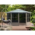 thumbnail image 1 of Gazebo Penguin Florence Solarium 12 ft. x 12 ft. in Sand, 1 of 9