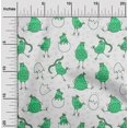 thumbnail image 2 of oneOone Georgette Viscose Green Fabric Kawai Craft Projects Decor Fabric Printed By The Yard 42 Inch Wide-PM, 2 of 5