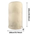 thumbnail image 3 of Hearth & Gear Cover With Zipper Drawstring For Outdoor And Shrubs In Winter Conditions Dog Proof Couch Cover Crop Cover Cover for Sofa Table Covers Covers Outdoor Table Umbrella Cover Easy Tunnel, 3 of 6