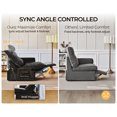 thumbnail image 3 of BEDEEP Canapé Inclinable Électrique 120 Pieds' avec Console d'Appui-tête, Canapé Sectionnel en Chenille Moduar Cloud avec Rangement Ottoman Chaise Longue, Canapé Convertible 6 Places pour Salon RV, Noir, 3 of 10