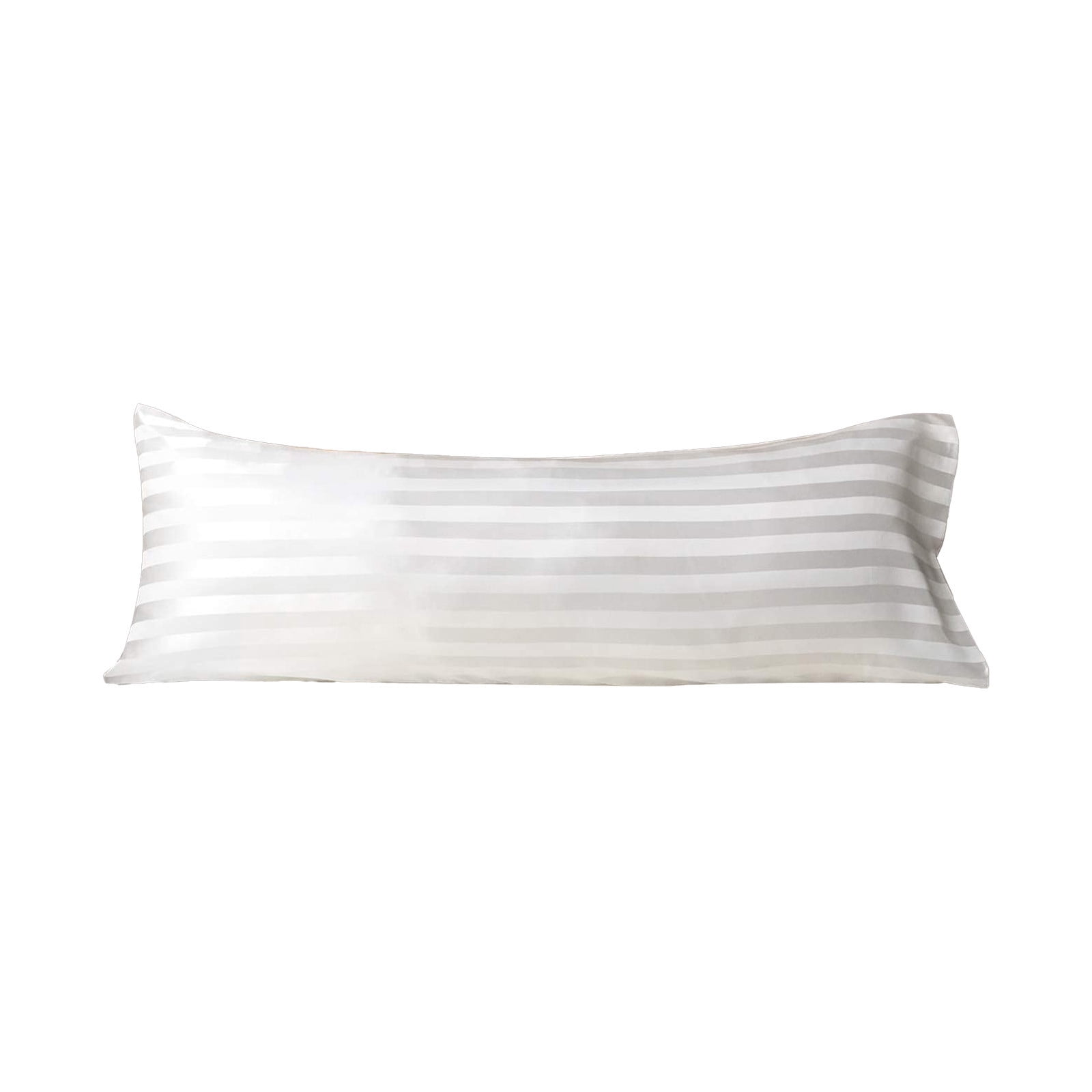 Q-168 White Envelope Closure Pillowcase 20X54In Soft Satin Imitation Silk Bedding #3YfYR