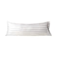 thumbnail image 2 of Fridja Satin Body Pillow Cover Imitation Silk Body Pillow Pillowcase 1 Pack, Solid Color Stripe Silky Envelope Closure Large Long Pillow Cases, Gifts for Women Men(20x54 Inches, White), 2 of 6