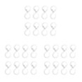 thumbnail image 2 of Shengyu 8 Pcs S-shaped Hook with Buckle Bathroom Clothes Cooking Tool Hanger Transparent 3Set, 2 of 6