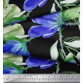 thumbnail image 3 of Soimoi Polyester Crepe Fabric Flower Watercolor Printed Craft Fabric by The Yard 42 Inch Wide, 3 of 3