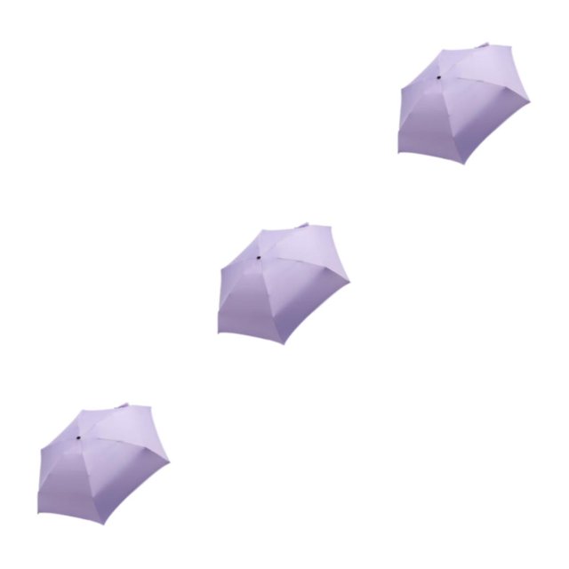 Redempat Breathable Umbrella For Outdoor Activities And Sun Protection Folding Sun Umbrellas Rainproof Umbrellas Easy To Storage purple 3Set